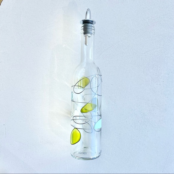 New handmade painted glass enamel oil bottle kitchen dining - Picture 6 of 9